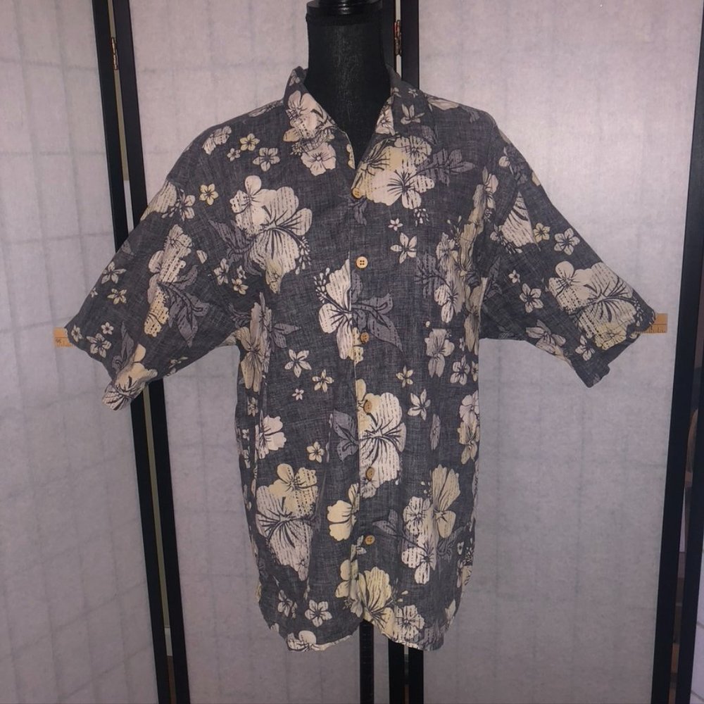 OP Ocean Pacific Button Up Shirt Aloha Hawaiian